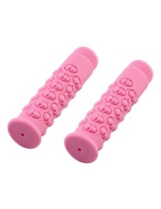 Skull Grips 7/8 long 116mm Kraton Rubber Pink.